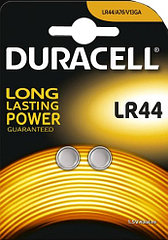 Батарейка DURАСELL щелочная LR 44, 1.5 V, 2 штуки