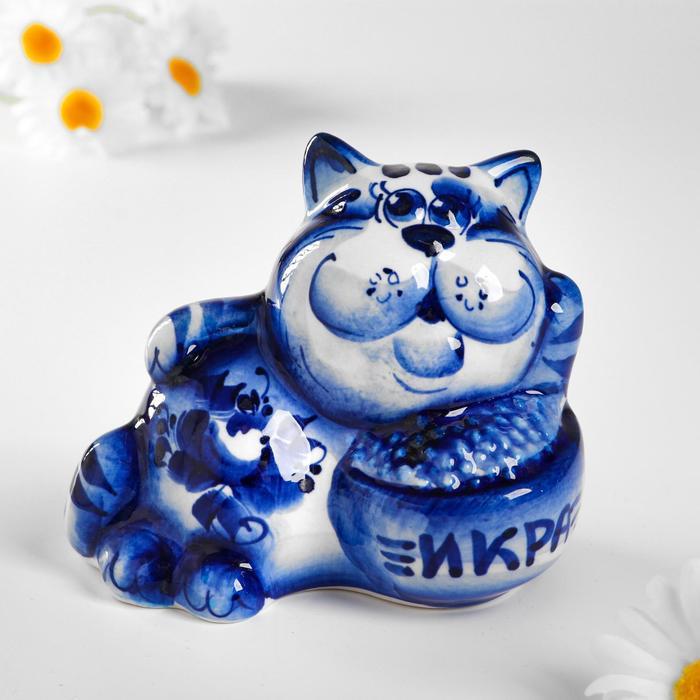 Сувенир "Кот с икрой", 8,5х10 см