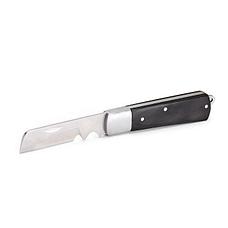 Нож электрика монтерский большой складной с прямым лезвием и дополнительной зоной для зачистки