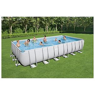 Бассейн каркасный Power Steel, 412 х 201 х 122 см, фильтр-насос, лестница, 56456 Bestway, фото 2