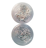 Фольга для нейл-дизайна (серебро) в банке 12в1 №2750(2)