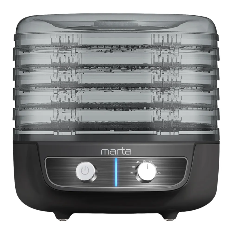 Сушилка для овощей и фруктов Marta MFD-8015PS черный жемчуг