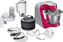 Кухонный комбайн Bosch MUM 58420, рубиновый/серебристый