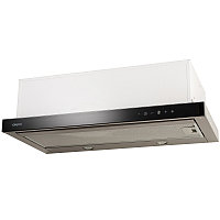Кухонная вытяжка AKPO WK-7 Light touch glass twin II 60 черное стекло/нержавеющая сталь