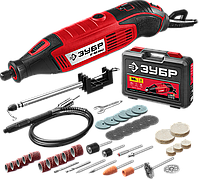 Гравер электрический, ЗУБР ЗГ-160 КН41, 220В, 160 Вт, 3.2 мм, 15000-35000 об/мин, набор насадок,