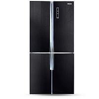 Холодильник Side by Side Ginzzu NFK-510 черное стекло
