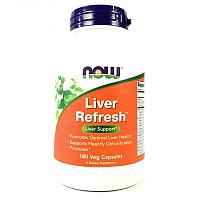 БАД Liver Refresh, (180 растительных капсул), Now Foods