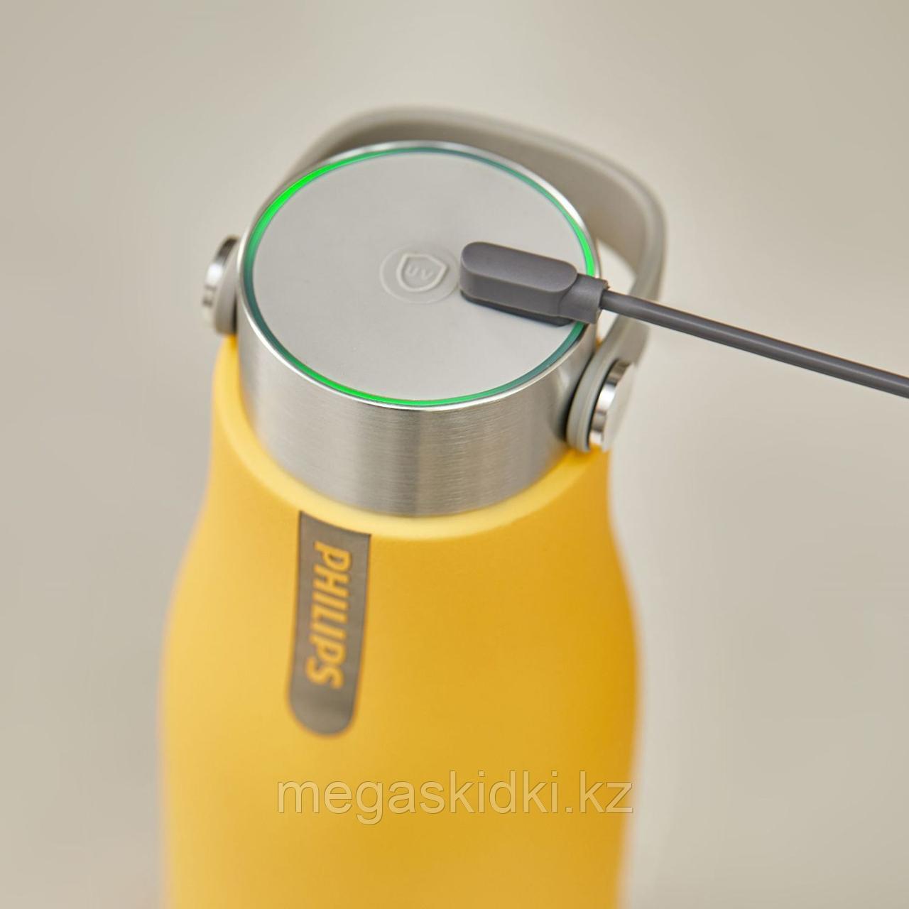 Фильтр-бутылка с УФ-стерилизатором Philips AWP2788YL/10 (590 мл) желтый - фото 5 - id-p90480556