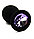 Анальная втулка силиконовая черная с фиолетовым кристаллом, фото 5