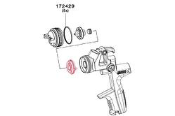 Уплотнительное кольцо головки дюзы Satajet 4000 B (172429)