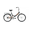 Велосипед FORWARD VALENCIA 24 1.0 (24" 1 ск. рост 16" скл.) 2020-2021, темно-серый/бежевый