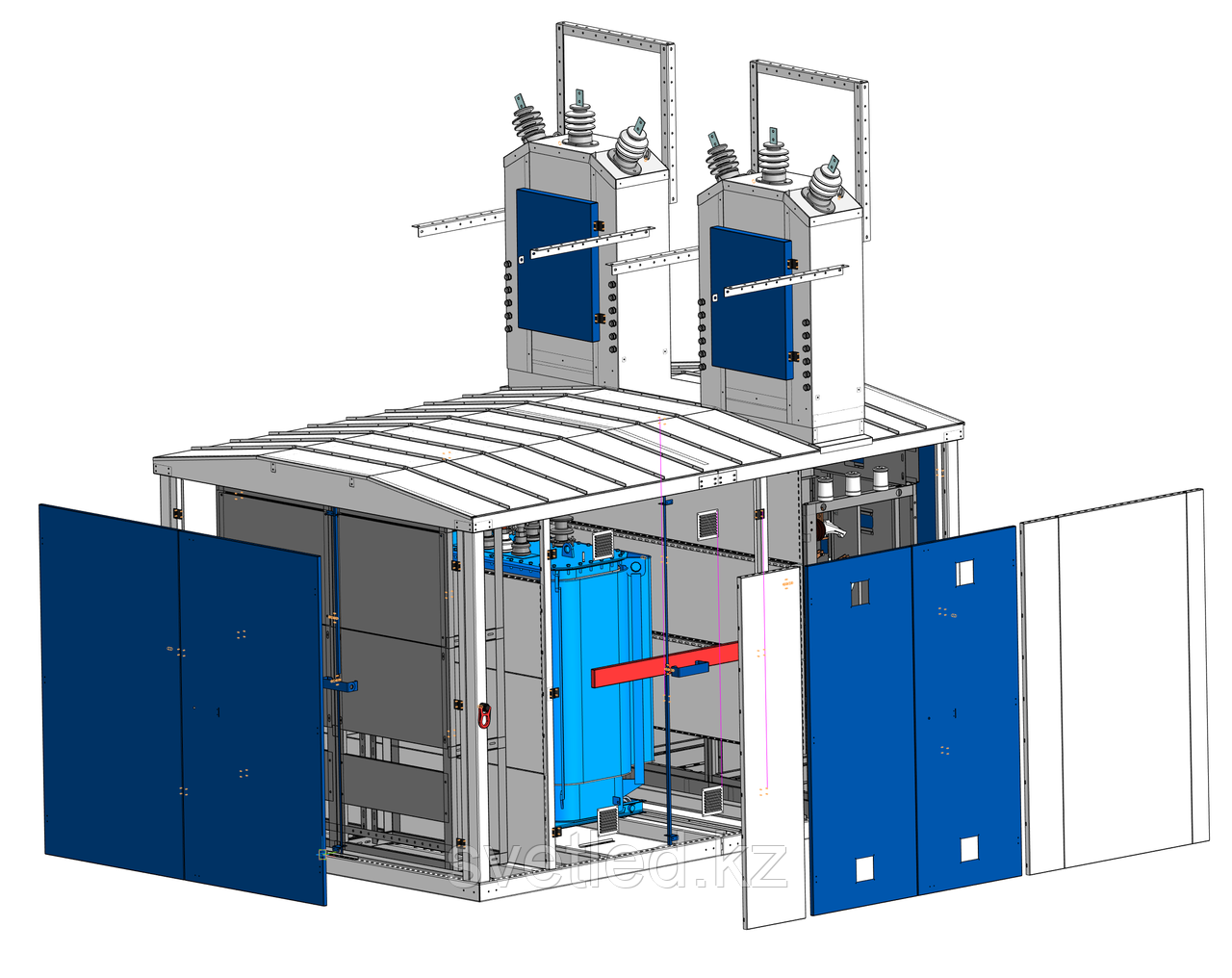 Комплектная трансформаторная подстанция в утепленной оболочке из сэндвич панелей