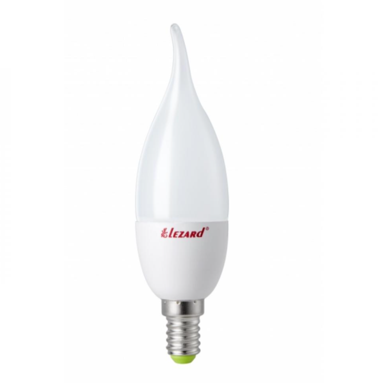 LED CANDLE B35 7W (свеча на ветру) Lezard