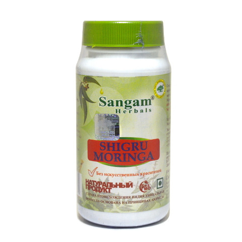 Шигру Моринга 60 таблеток, Sangam Herbals, Shigru Moringa