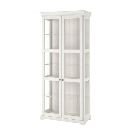 Шкаф-витрина ЛИАТОРП белый 96x214 см ИКЕА, IKEA, фото 2