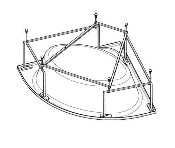 Монтажный комплект SANTEK КАРИБЫ 1WH112430 140Х140 (1WH112430) - фото 1 - id-p90532208