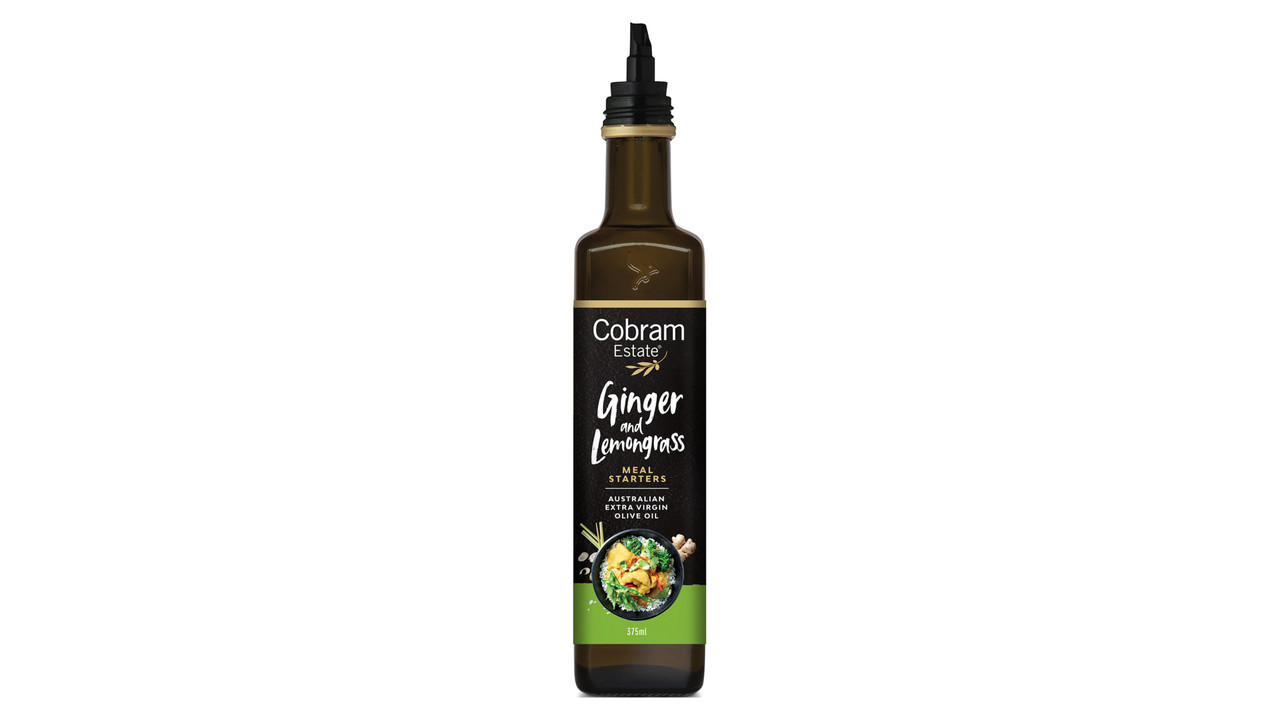 Масло оливковое COBRAM ESTATE Meal Starters Имбирь-Лемонграсс,375 мл