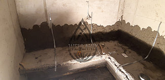 Турецкий хаммам во время проведения работ.