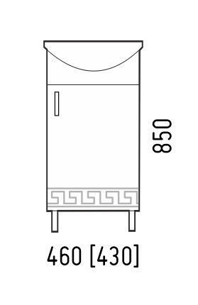 Тумба напольная Koral ОЛИМП 45 (Уют 45) K407340 белая - фото 4 - id-p90538543