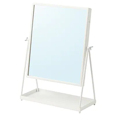 Зеркало настольное КАРМСУНД белый 27x43 ИКЕА, IKEA, фото 2
