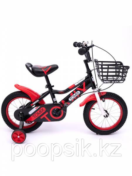 Детский двухколёсный велосипед Tomix JUNIOR CAPTAIN 14, красный - фото 1 - id-p90560218