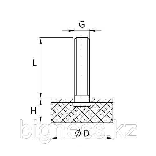 Опора 25×5 M8 - фото 2 - id-p90581025