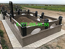 Мусульманская могила облицована гранитной плиткой, фото 3