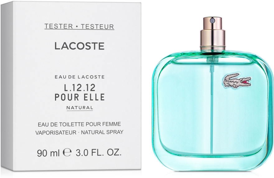 Lacoste L.12.12. Natural 90ml.Edt. W 90 TESTER - фото 1 - id-p90625588