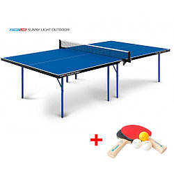 Теннисный стол Sunny Outdoor - очень компактная модель всепогодного теннисного стола