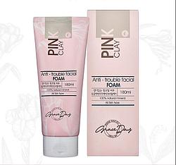 Пенка для умывания лица Grace Day Pink Clay Anti-Trouble Facial Foam с розовой глиной