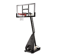 Мобильная баскетбольная стойка Spalding 54 Glass Hybrid Portable 71674CN