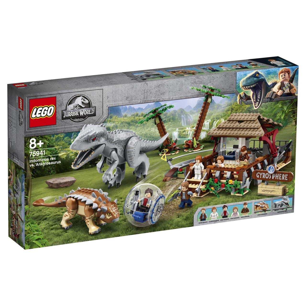 75941 Lego Jurassic World Индоминус-рекс против анкилозавра, Лего Мир Юрского периода - фото 1 - id-p90686882