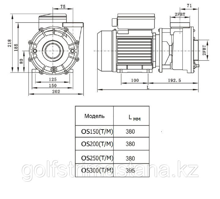 Насос для бассейна, Aquaviva LX LP200T (380В, 27 м3/ч, 2HP) - фото 3 - id-p90720562