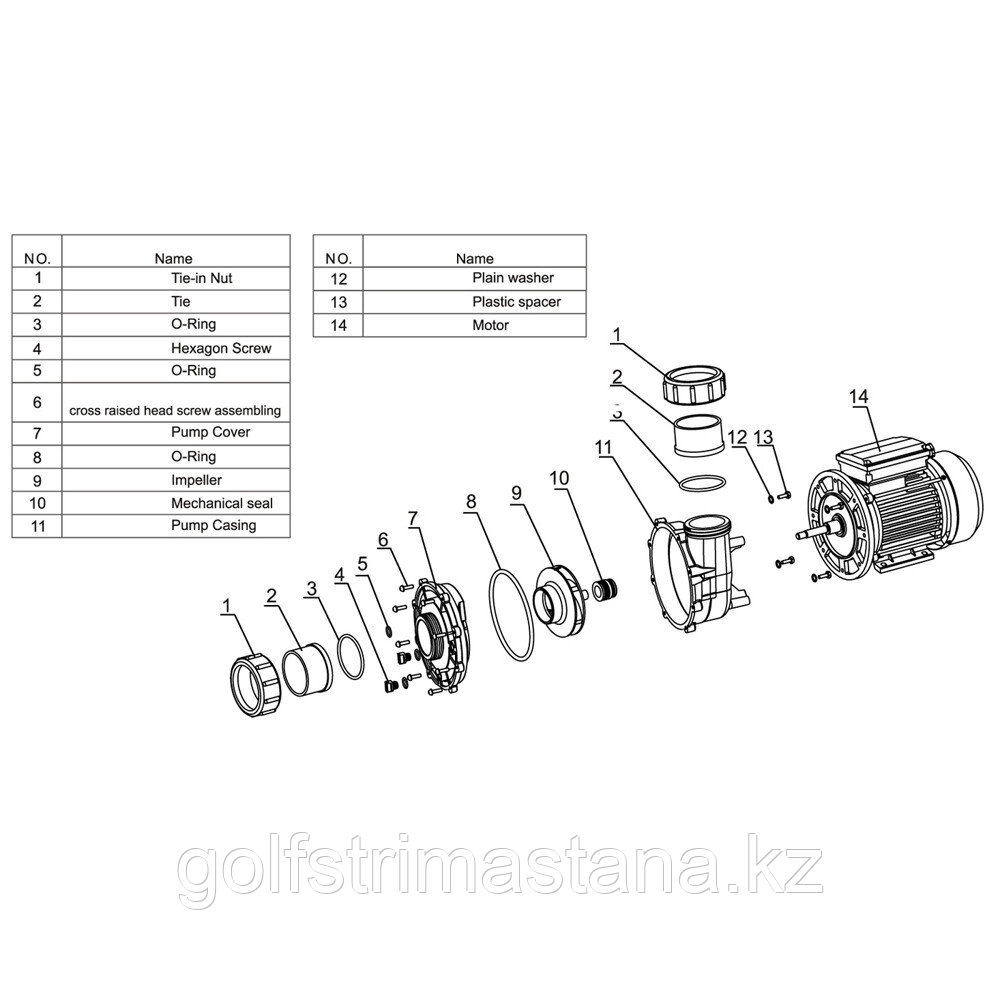 Насос для бассейна, Aquaviva LX LP200T (380В, 27 м3/ч, 2HP) - фото 5 - id-p90720562