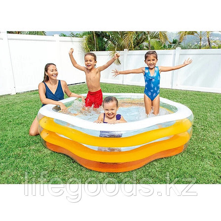 Детский бассейн "Звезда" с надувным дном, Intex 56495, фото 2