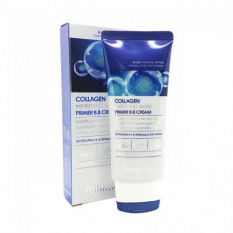 Увлажняющий ББ-крем с коллагеном FARMSTAY Collagen Water Full Moist Primer BB Cream SPF50 PA+++, 50мл., фото 2