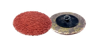 Зачистной диск быстросъемный CERAMIC, керамическое зерно, TOP SIZE, P36, 50мм, красно-коричневый