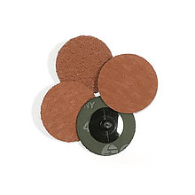 Зачистной диск быстросъемный CERAMIC, керамическое зерно, TOP SIZE, P36, 75мм, красно-коричневый