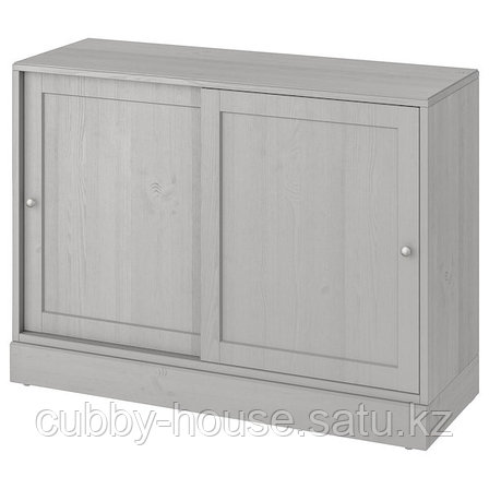 ХАВСТА Шкаф с цоколем, белый, 121x47x89 см, фото 2