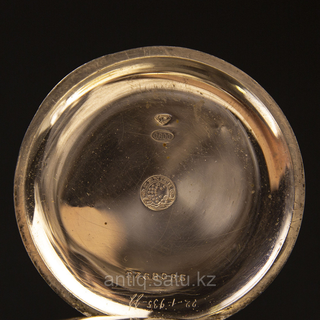 Серебряные карманные часы «Zenith» (Зенит) Grand Prix Paris 1900 Швейцария, 800 проба Вес 95 грамм - фото 3 - id-p90753571