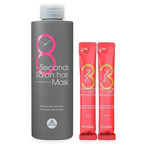 Маска для быстрого восстановления волос Masil 8 Seconds Salon Hair Mask Special Set, 350 мл., фото 2
