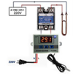 Терморегулятор электронный мощный термостат на 220V до 6000 Ватт, фото 2