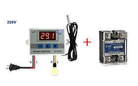 Терморегулятор электронный мощный термостат на 220V до 6000 Ватт