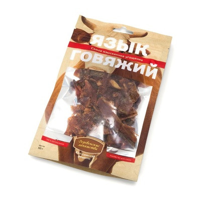 Лакомство для собак Язык говяжий