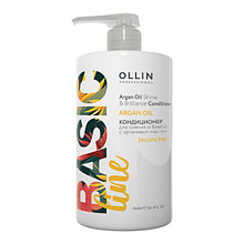Кондиционер для волос OLLIN Basic Line с аргановым маслом 750 мл №390275/98356