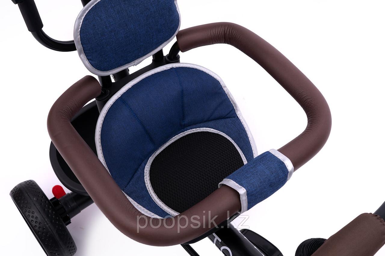 Велосипед 3-х колесный Tomix BEATLE с поворотным сиденьем, темно-синий - фото 4 - id-p90758274