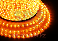 Дюралайт светодиодный, постоянное свечение(2W), желтый, 220В, диаметр 13 мм, бухта 100м, NEON-NIGHT