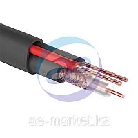 Кабель для видеонаблюдения КВК-П-2 + 2х0,50мм², 200м., черный, OUTDOOR  PROCONNECT