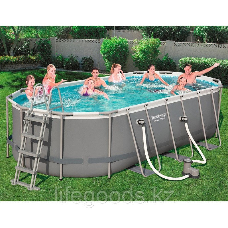 Купить Каркасный бассейн овальный 549х274х122 см Bestway 56710 в Алматы ...
