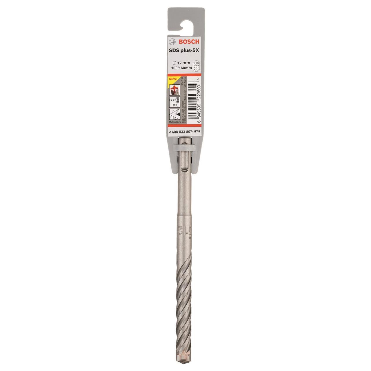 Бур по бетону д. 12*160 (100) BOSCH 5X арт. 2608833807